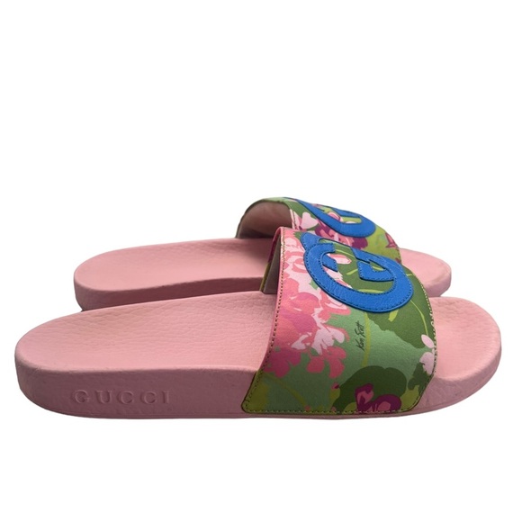 GUCCI X KEN SCOTT Interlocking G Womens
Slides Sandals 35 - Picture 3 of 13